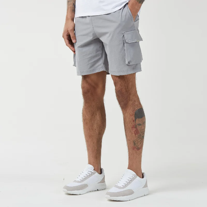 Early Access Premium Tech Cargo Short | Ice Grey