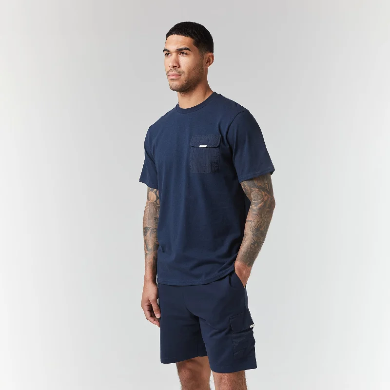 Unbeatable Prices Premium Pocket Twinset | Navy