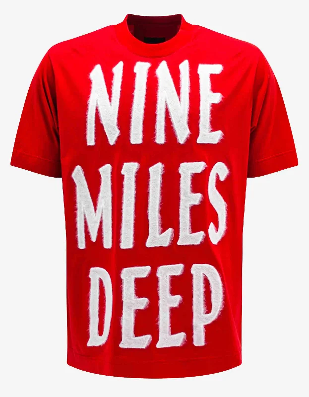 Price Break Givenchy Red Slogan Oversized T-Shirt