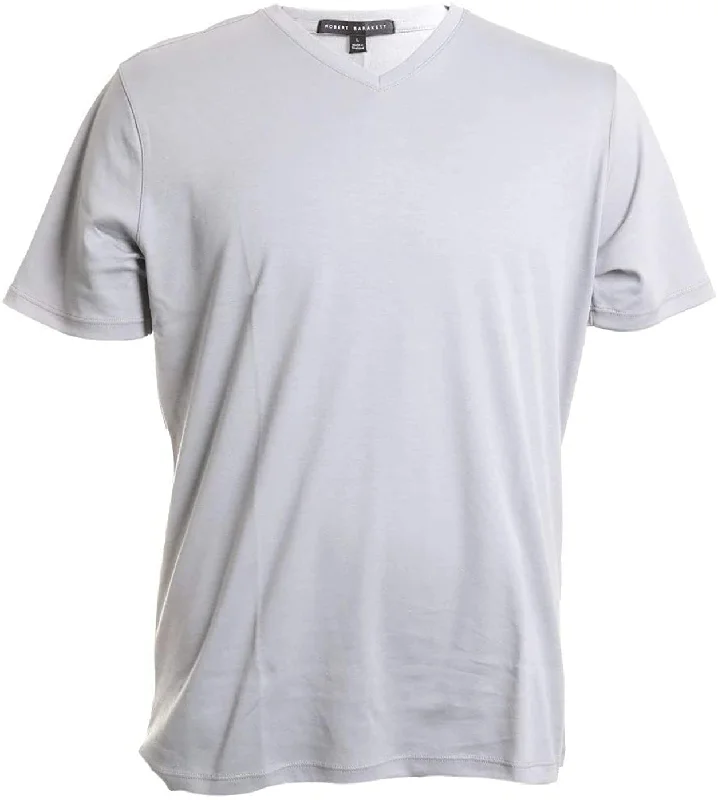 Weekend Offers You Can't Ignore Robert Barakett T-shirt V Neck 23336V Monument Grey