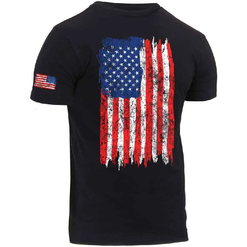 Buy Today Rothco Mens Distressed US Flag Athletic Fit T-Shirt