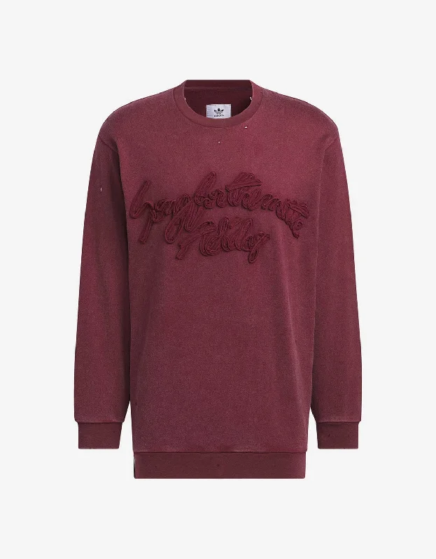 Don't Wait SFTM x Adidas 004 Red Long Sleeve T-Shirt