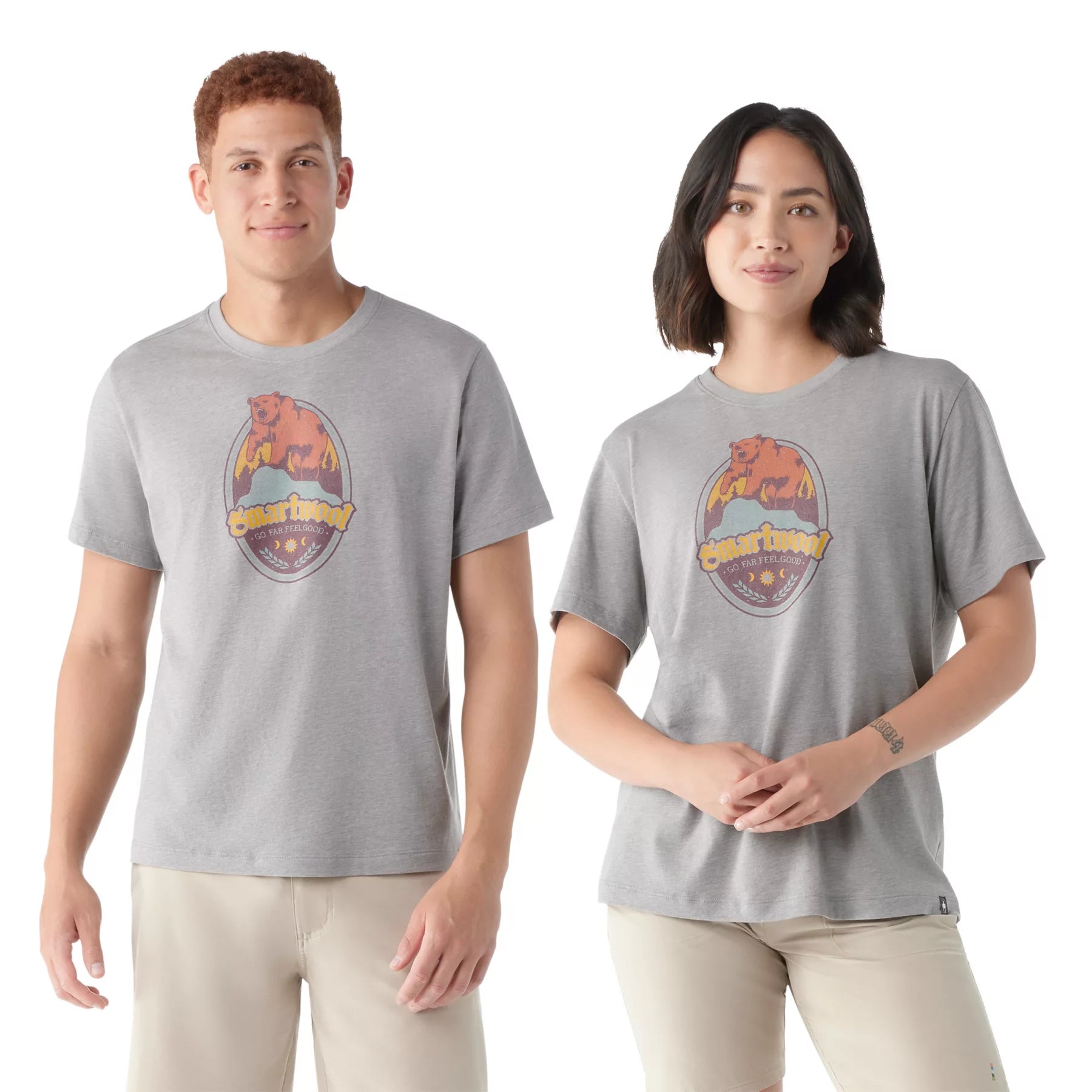 Weekend Offers That Dazzle Bear Attack Graphic Short Sleeve Tee