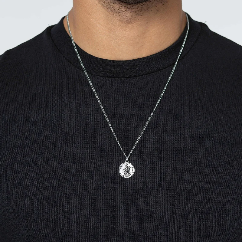 Weekend Deals That Amaze St Michael Pendant Necklace | Silver