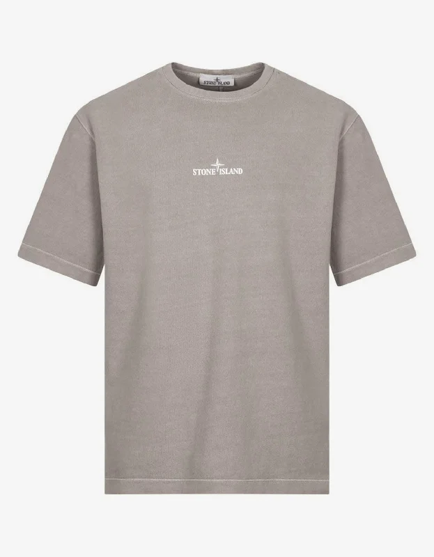 Special Offer Stone Island Grey Closed Loop Logo T-Shirt
