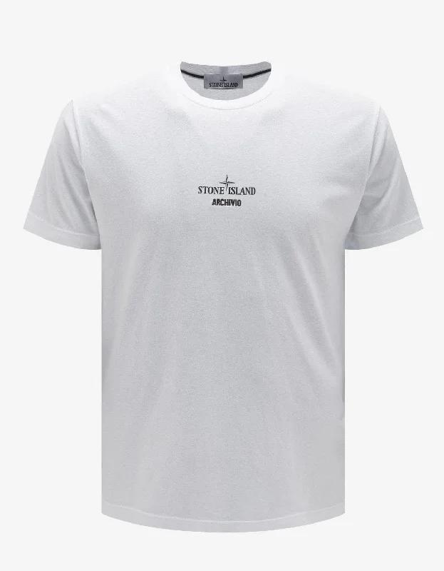 Deal of the Day Stone Island White Archivio Logo T-Shirt