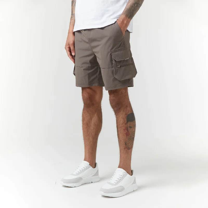 Shop and Save Tech Stretch Poly Cargo Short | Brown