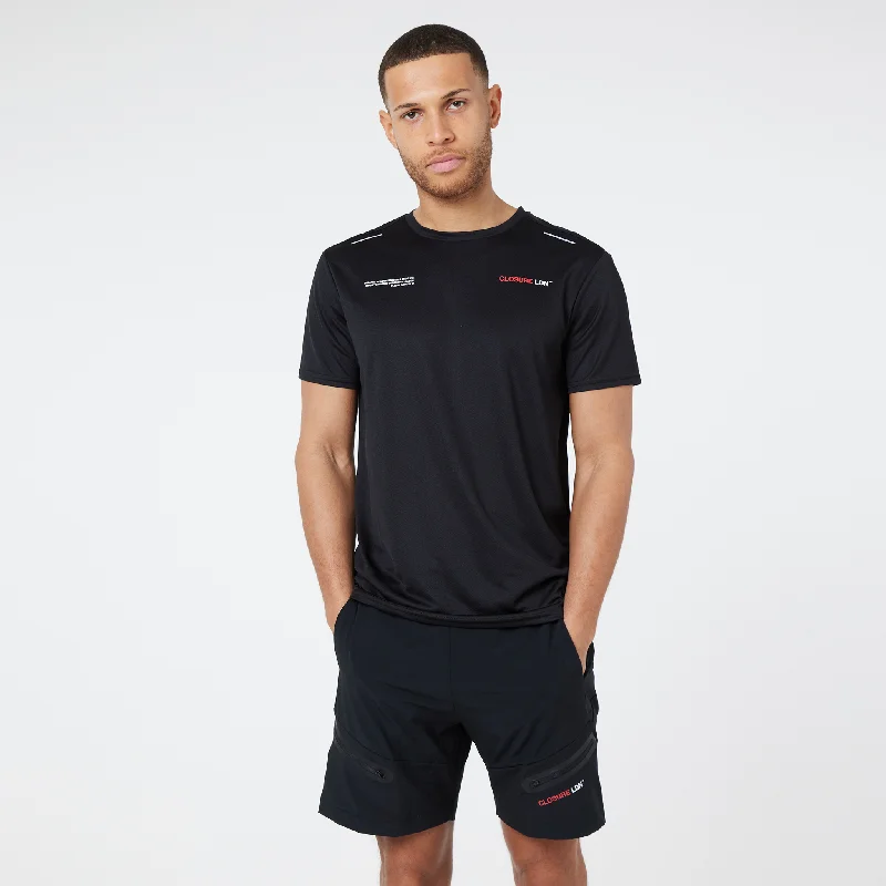 Special Price Tech Zipped Logo Twinset | Black
