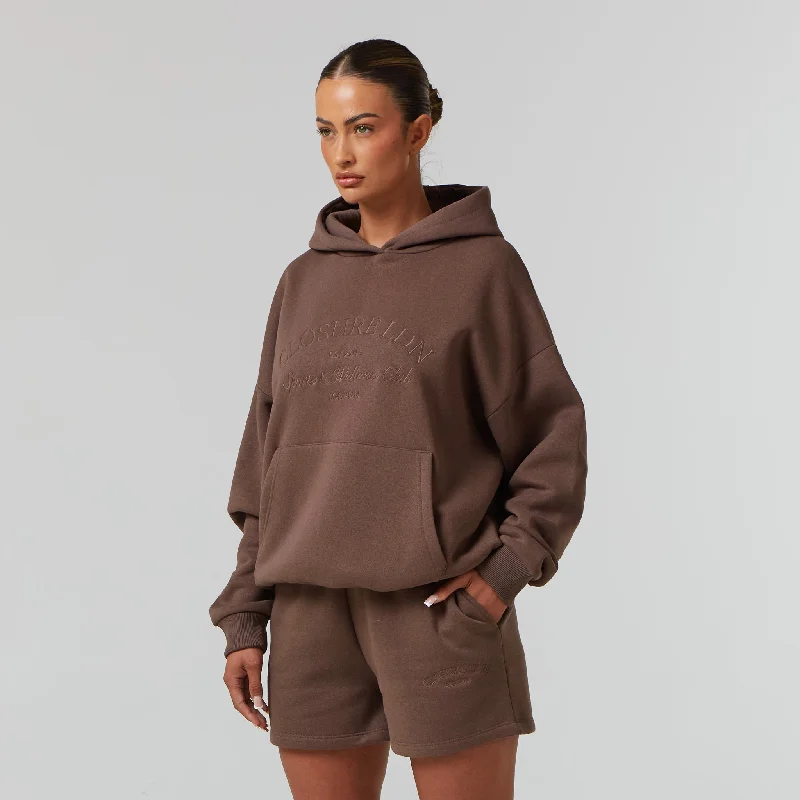 Value Deals Tonal Arch Hood Twinset I Brown