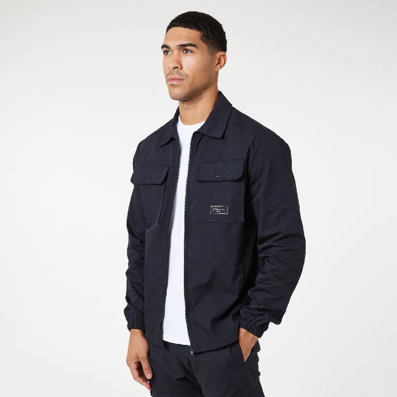 Instant Discount Utility Overshirt | Navy