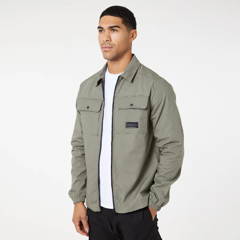 Steals and Deals Utility Overshirt | Olive