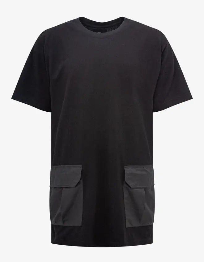 Year-End Sale Y-3 Black Crepe Jersey Pocket T-Shirt
