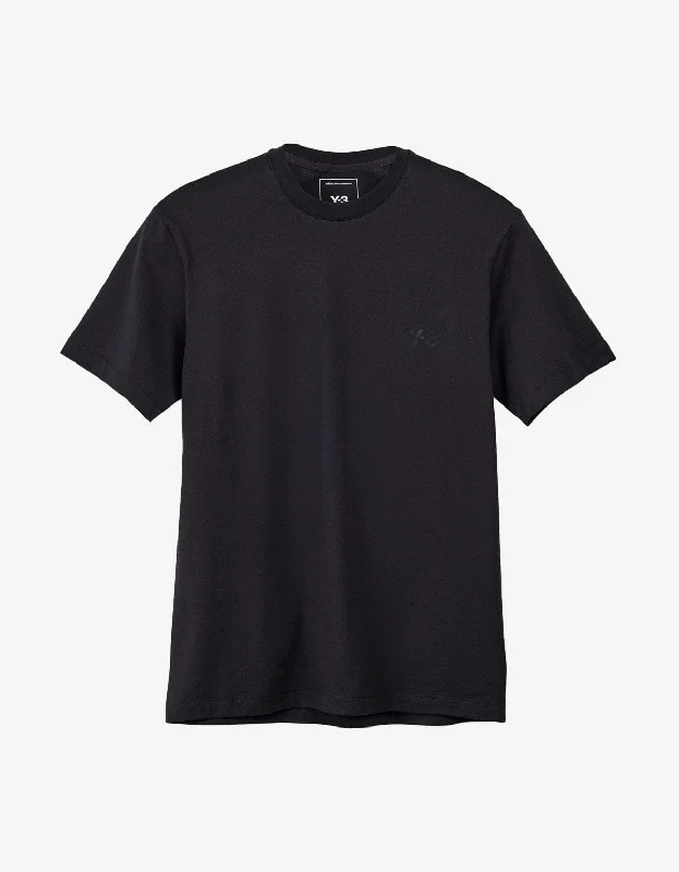Year-End Clearance Y-3 Black Graphic Short Sleeve T-Shirt