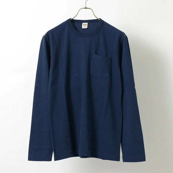 Anniversary Sale 谷仓 / BR-11106泽西机组人员脖子L / S口袋T恤