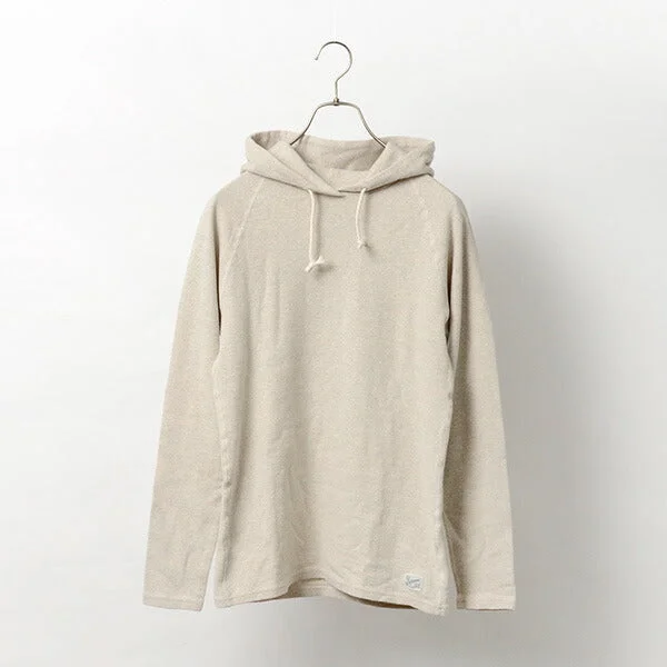 Limited Quantity kepani / hoohed套头衫拉菲弹力铣削长袖