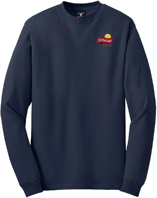 Exclusive Preview Hanes Beefy Long Sleeve Cotton T-Shirt