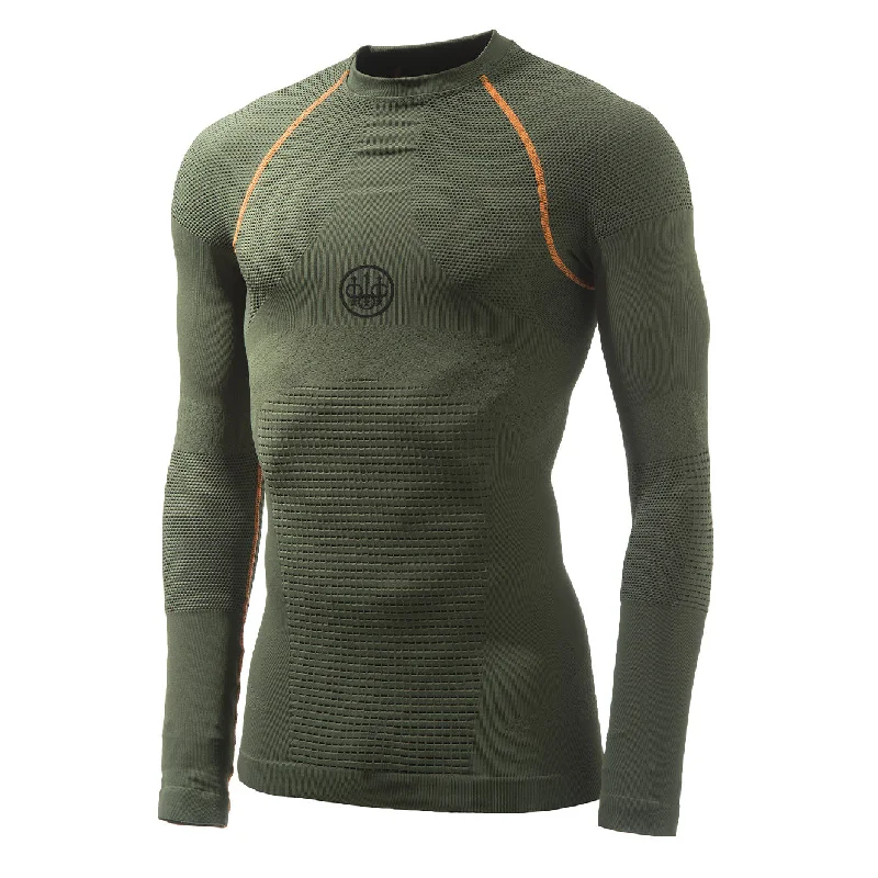 Steals and Deals Beretta Body Mapping 3D L/S Base Layer T-Shirt Green