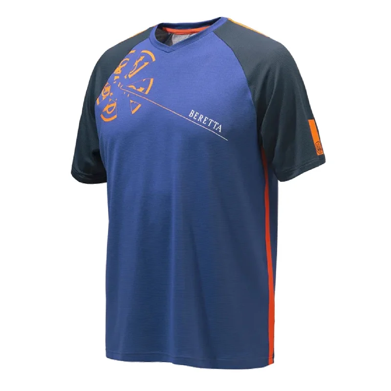 Deep Discounts Beretta Bullseye T-shirt Blue Beretta