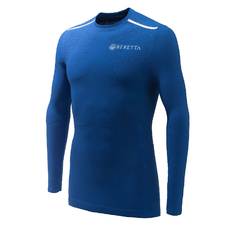 Daily Deals Beretta Flash Seamless L/S Base Layer Navy / Beretta Blue
