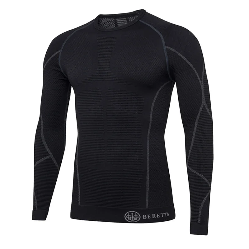 Price Rollback Beretta HT Body Mapping 3D L/S Tee Black