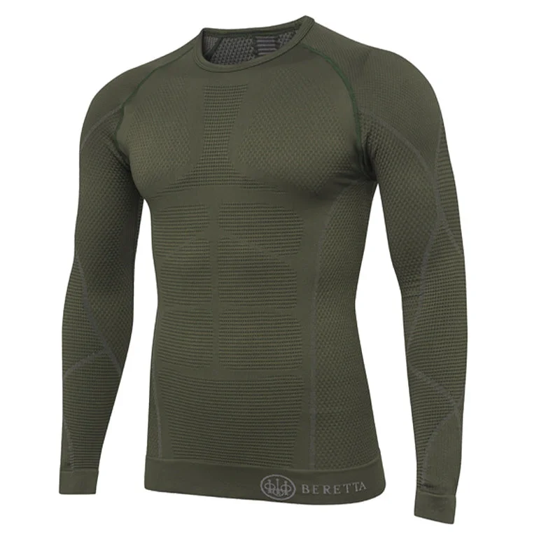 Price Cut Beretta HT Body Mapping 3D L/S Tee Green Moss