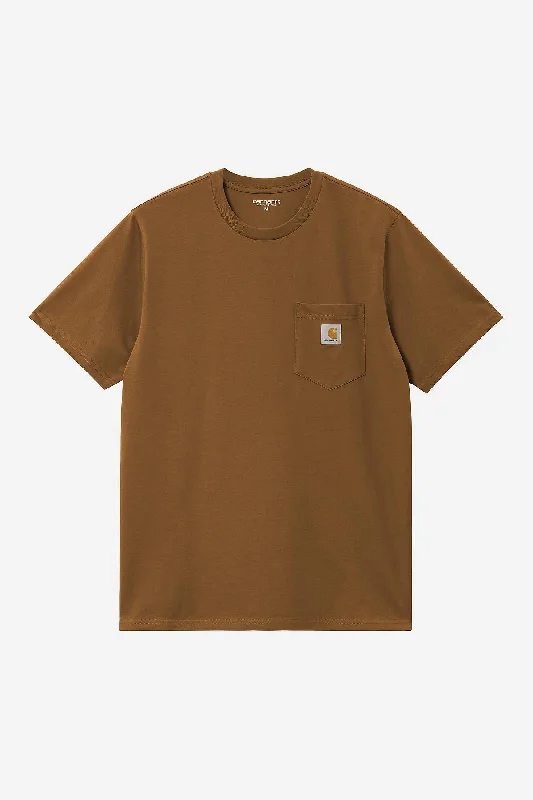 Weekend Offers You Can't Ignore Carhartt Wip Pocket T-shirt Cotton Marrone Uomo