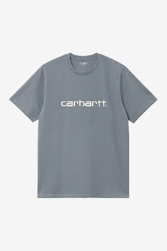 Weekend Shopping Bliss Carhartt Wip Script T-shirt Cotton Grigio Uomo