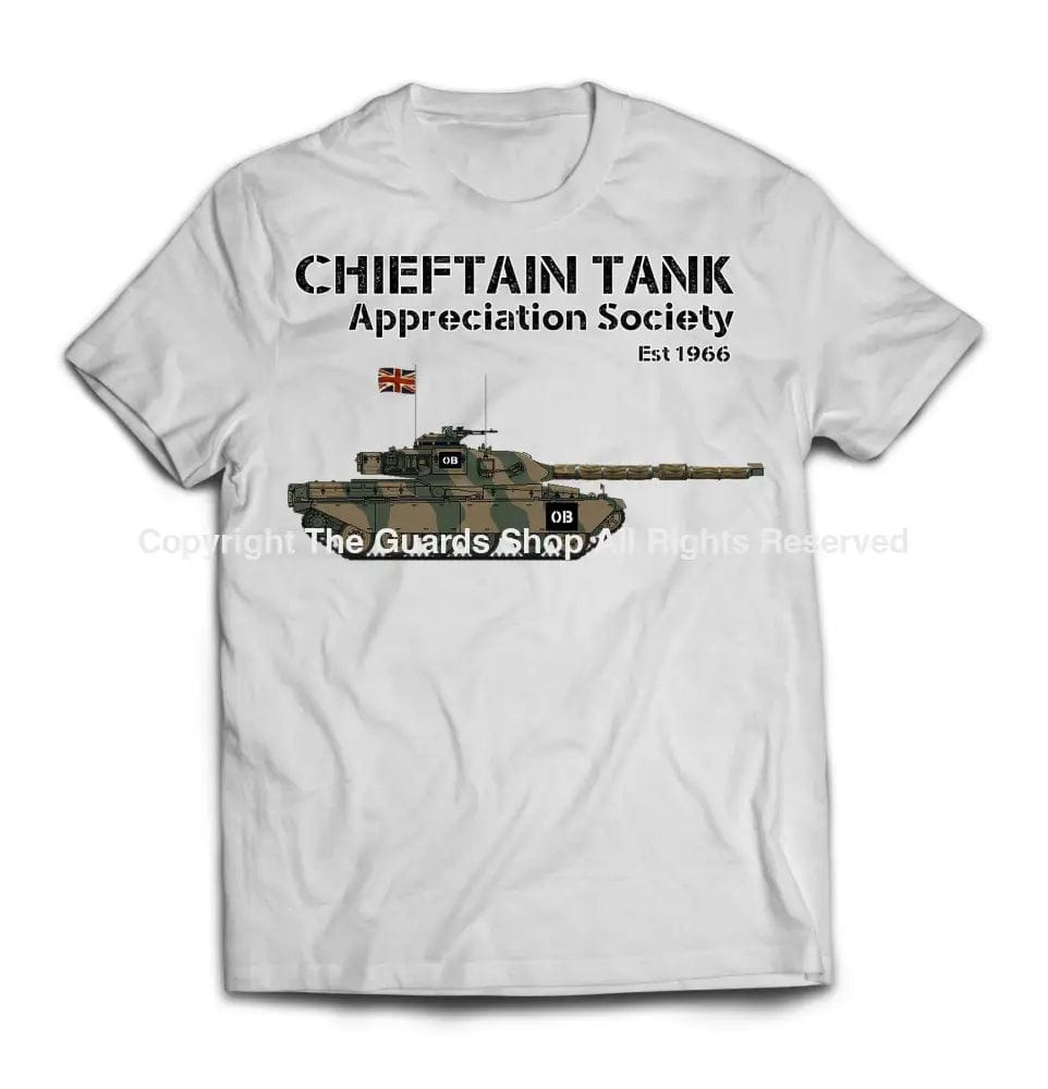 Weekend Bargains Await You CHIEFTAIN TANK APPRECIATION SOCIETY Printed T-Shirt