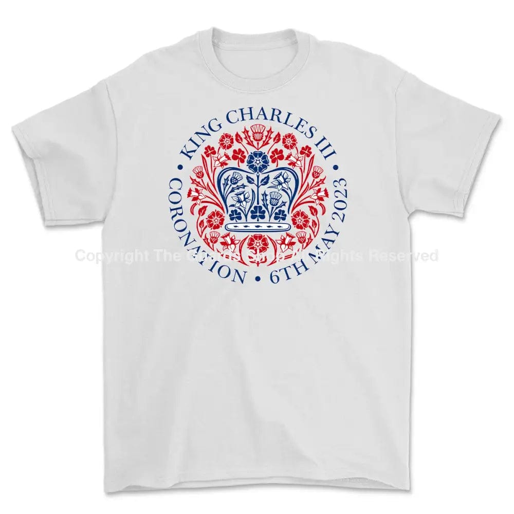 Weekend Discounts to Love KING CHARLES III Official Coronation Printed T-Shirt