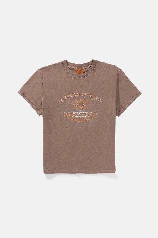 Super Deal Cosmic Band Ss T-Shirt Brown