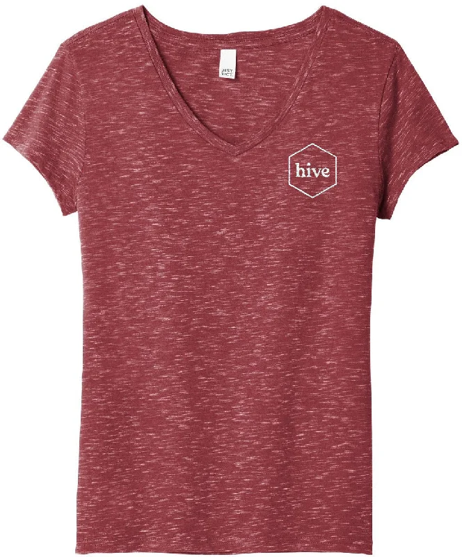 Weekend Shopping Bliss District Ladies Medal V-Neck Tee
