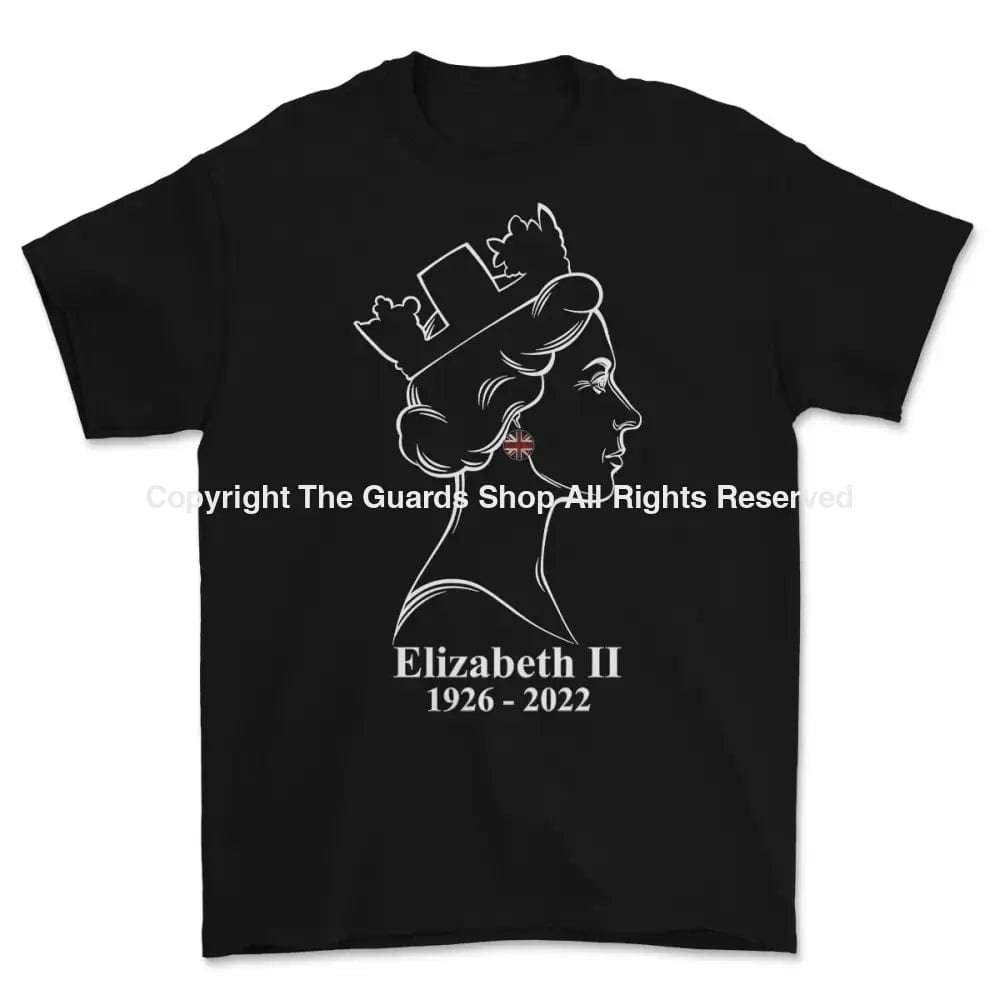 Weekend Deals That Wow ELIZABETH II In Memory 1926 to 2022 Printed T-Shirt Printed T-Shirt