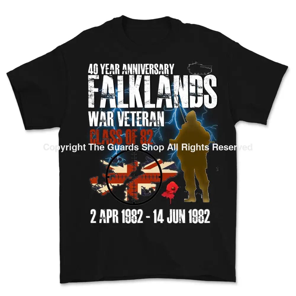 Weekend Offers That Excite Falklands War Veteran Class of 82 Printed T-Shirt
