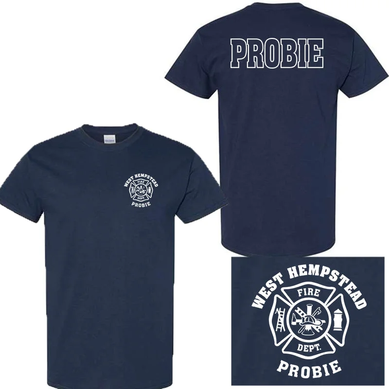 Can't Miss "Probie" Design with Maltese Cross, Firefighter T-Shirt
