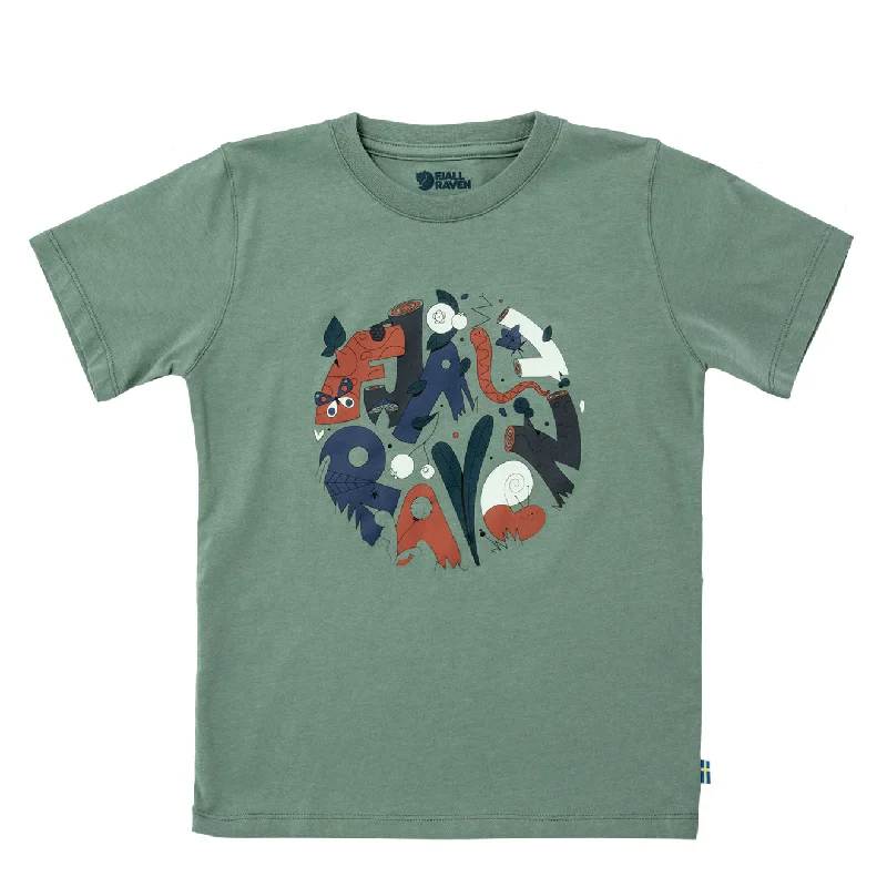 Top Pick Fjallraven Kids Forest Findings T-Shirt Patina Green