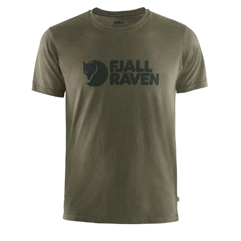 Epic Deals Fjallraven Logo T-Shirt Dark Olive