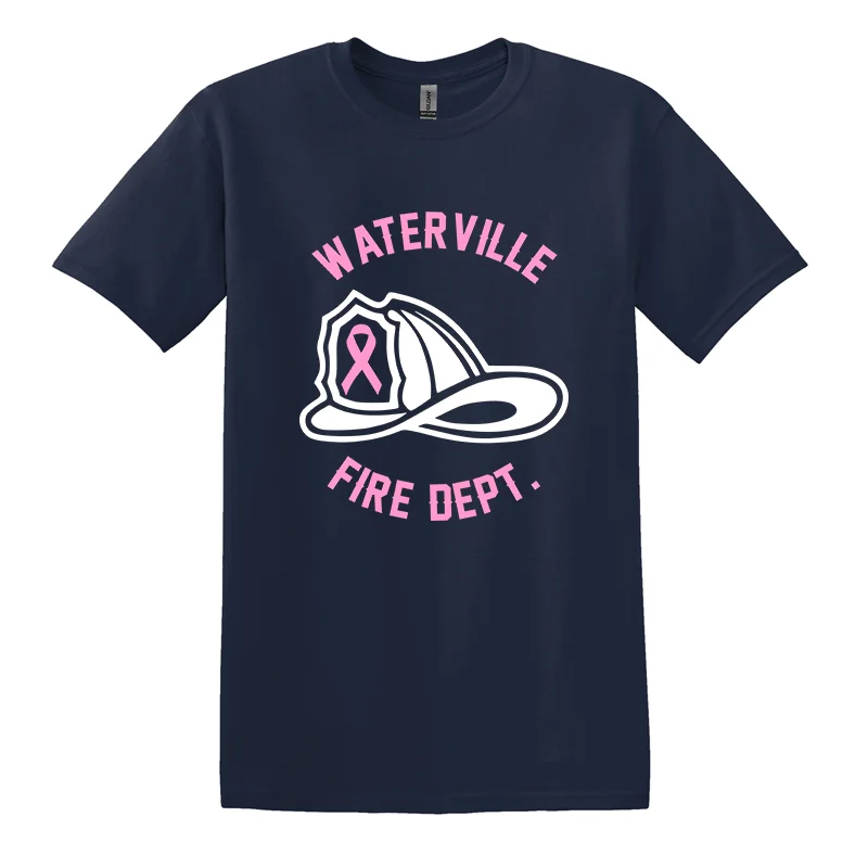 Shop and Save Helmet Ribbon Design, Firefighter T-Shirt