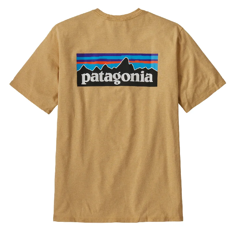 Price Smash Patagonia P-6 Logo Responsibili-Tee Beeswax Tan