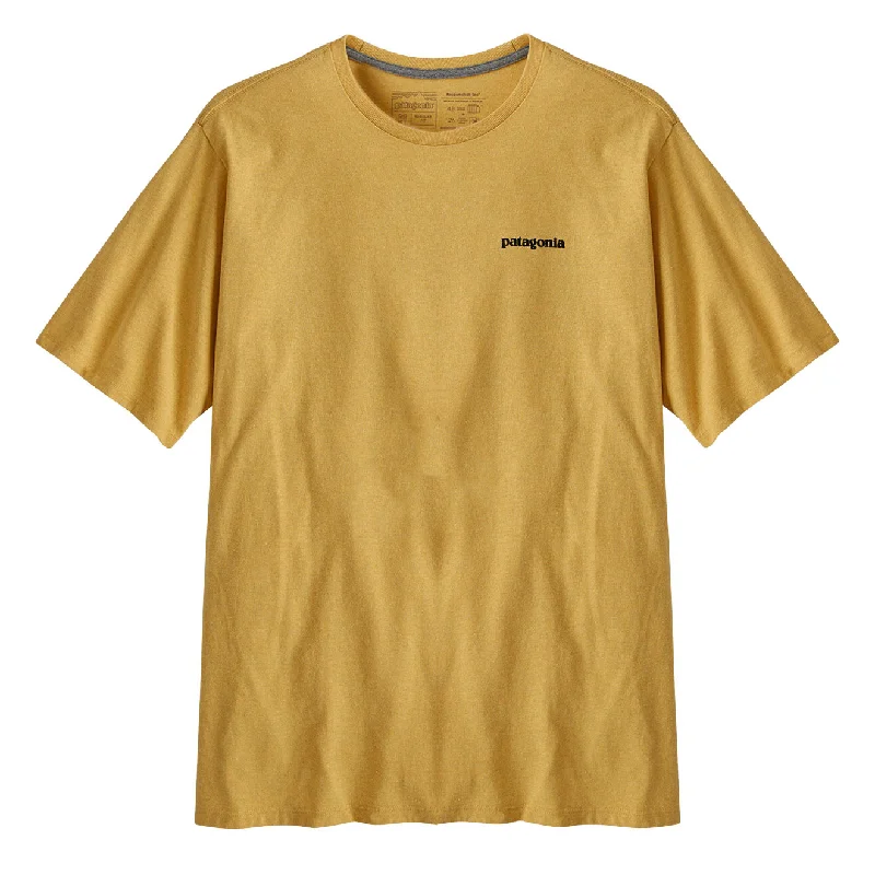 Early Bird Patagonia P-6 Logo Responsibili Tee Surfboard Yellow