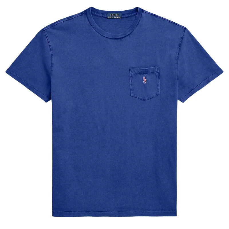 Exclusive Savings Polo Ralph Lauren Classic Fit Cotton-Linen Pocket T-Shirt Beach Royal