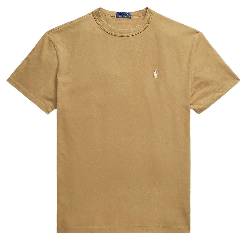 Savings Event Polo Ralph Lauren Classic Fit Jersey Crewneck T-Shirt Light Rustic Tan