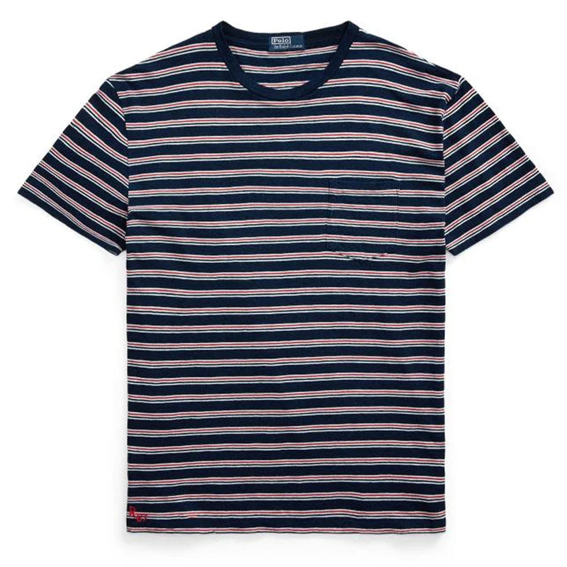 Daily Special Polo Ralph Lauren Classic Fit Jersey Pocket T-Shirt Dark Indigo Multi