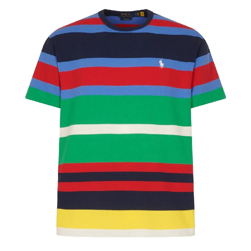 Can't Resist Polo Ralph Lauren Classic Fit Striped Jersey T-Shirt Newport Navy Multi