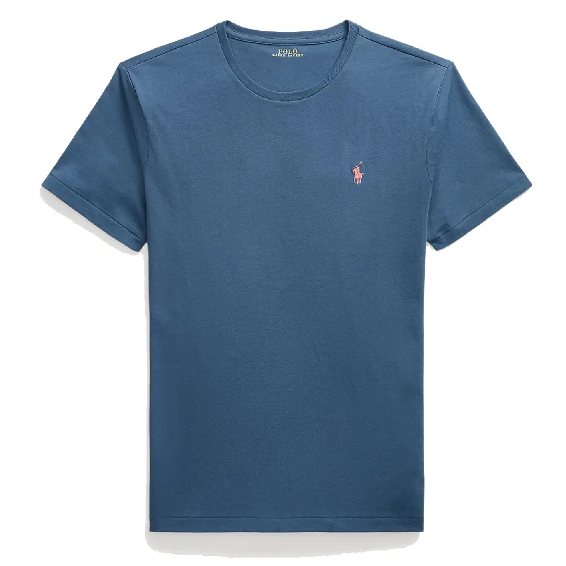 Deal Explosion Polo Ralph Lauren Custom Slim Crewneck T-Shirt Clancy Blue