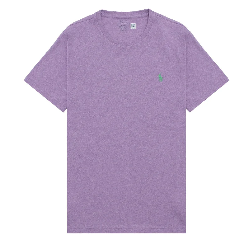 Flash Sale Polo Ralph Lauren Custom Slim Crewneck T-Shirt Pastel Purple