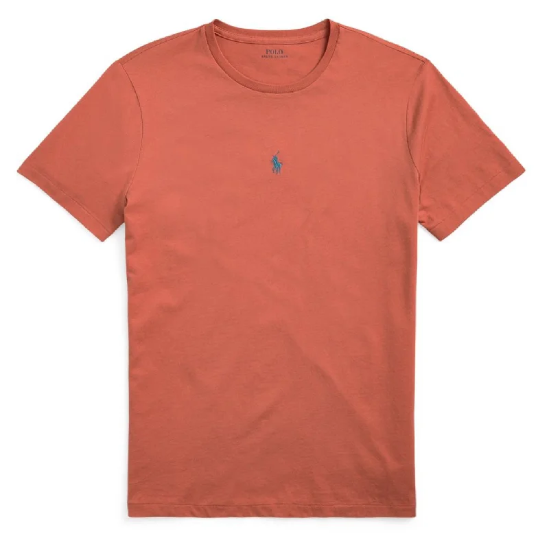 Amazing Value Polo Ralph Lauren Custom Slim Fit Centre Logo T-Shirt Adirondack Berry