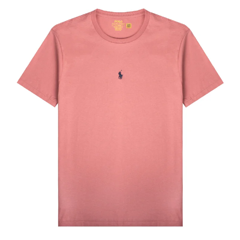 Today's Special Polo Ralph Lauren Custom Slim Fit Centre Logo T-Shirt Desert Rose