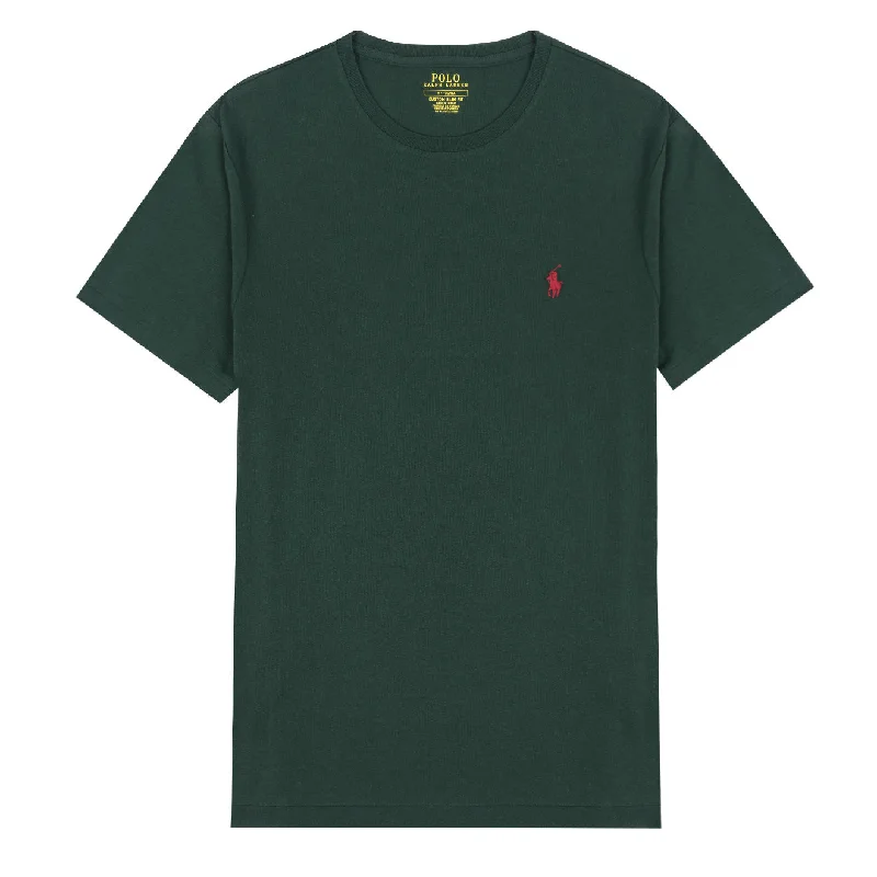 Limited Time Polo Ralph Lauren Custom Slim Fit Cotton T-Shirt College Green