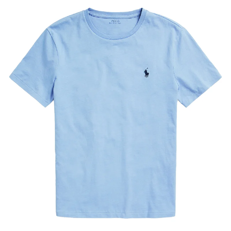 Reduced Rates Polo Ralph Lauren Custom Slim Fit Cotton T-Shirt Sky Blue
