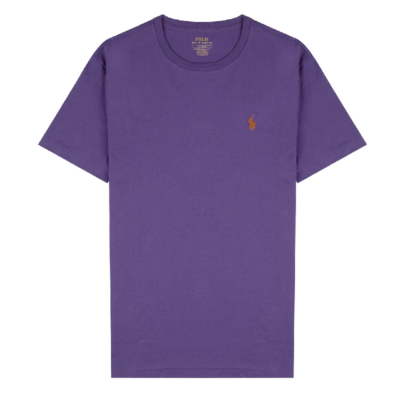 Extra Discounts Polo Ralph Lauren Custom Slim Fit Cotton T-Shirt Tie Purple